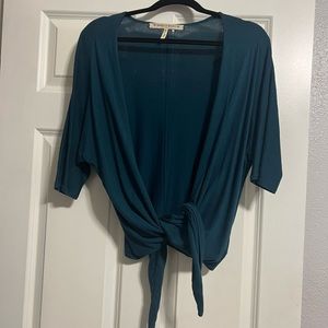 Rebecca Moses front tie sweater